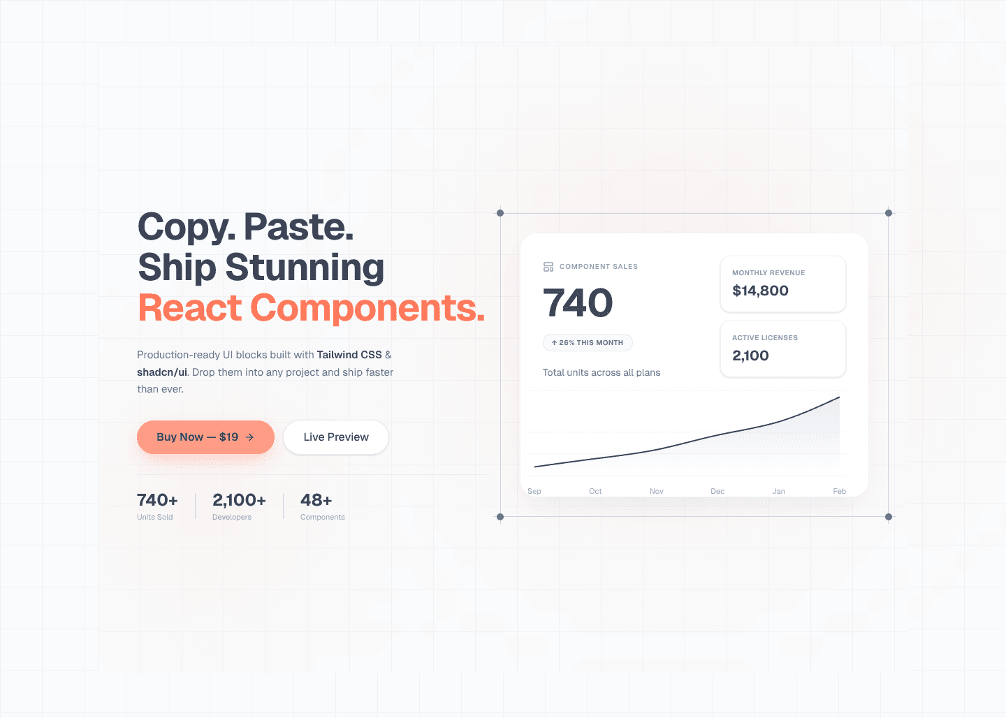 React Components Marketplace Hero
