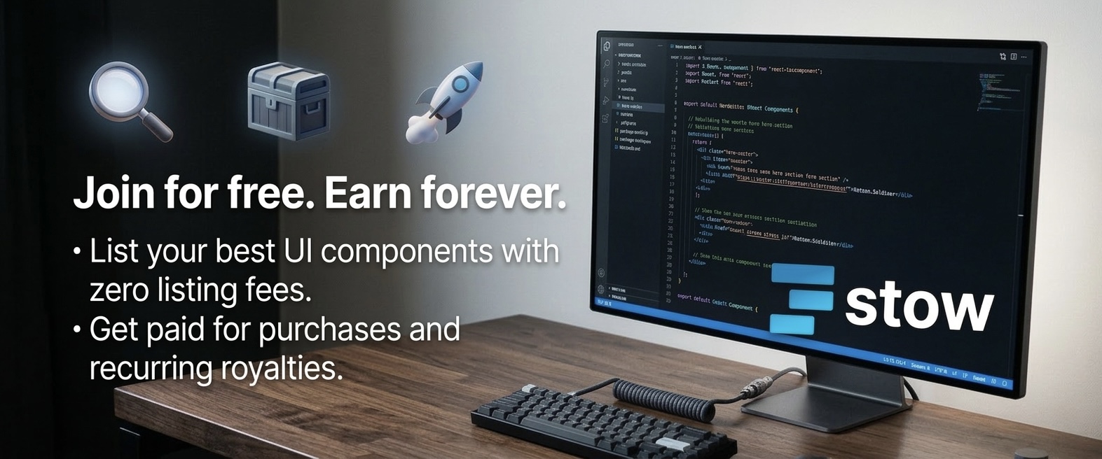 Become a Creator on Stow - The UI Marketplace